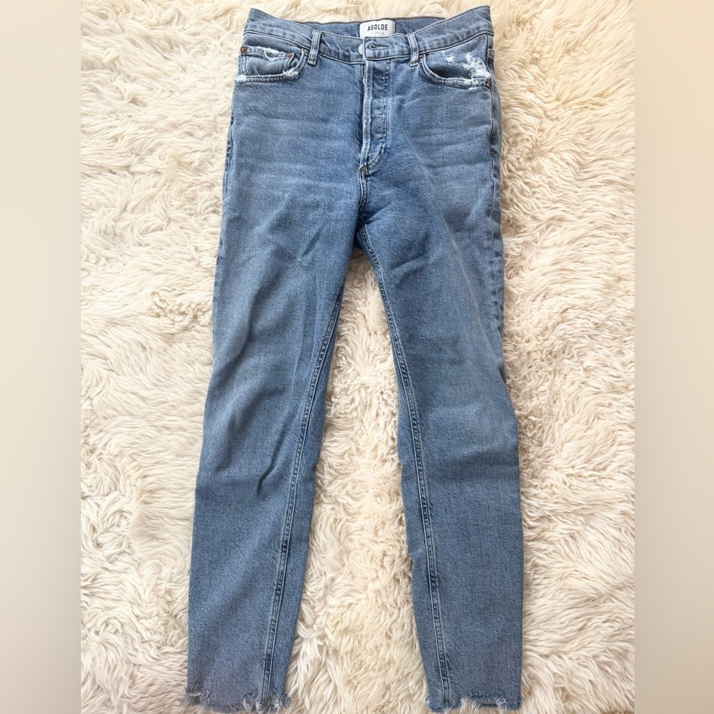 Agolde High Rise Women Jeans - Light Blue